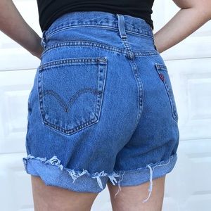 Vintage Levi’s High Waisted Jean Shorts